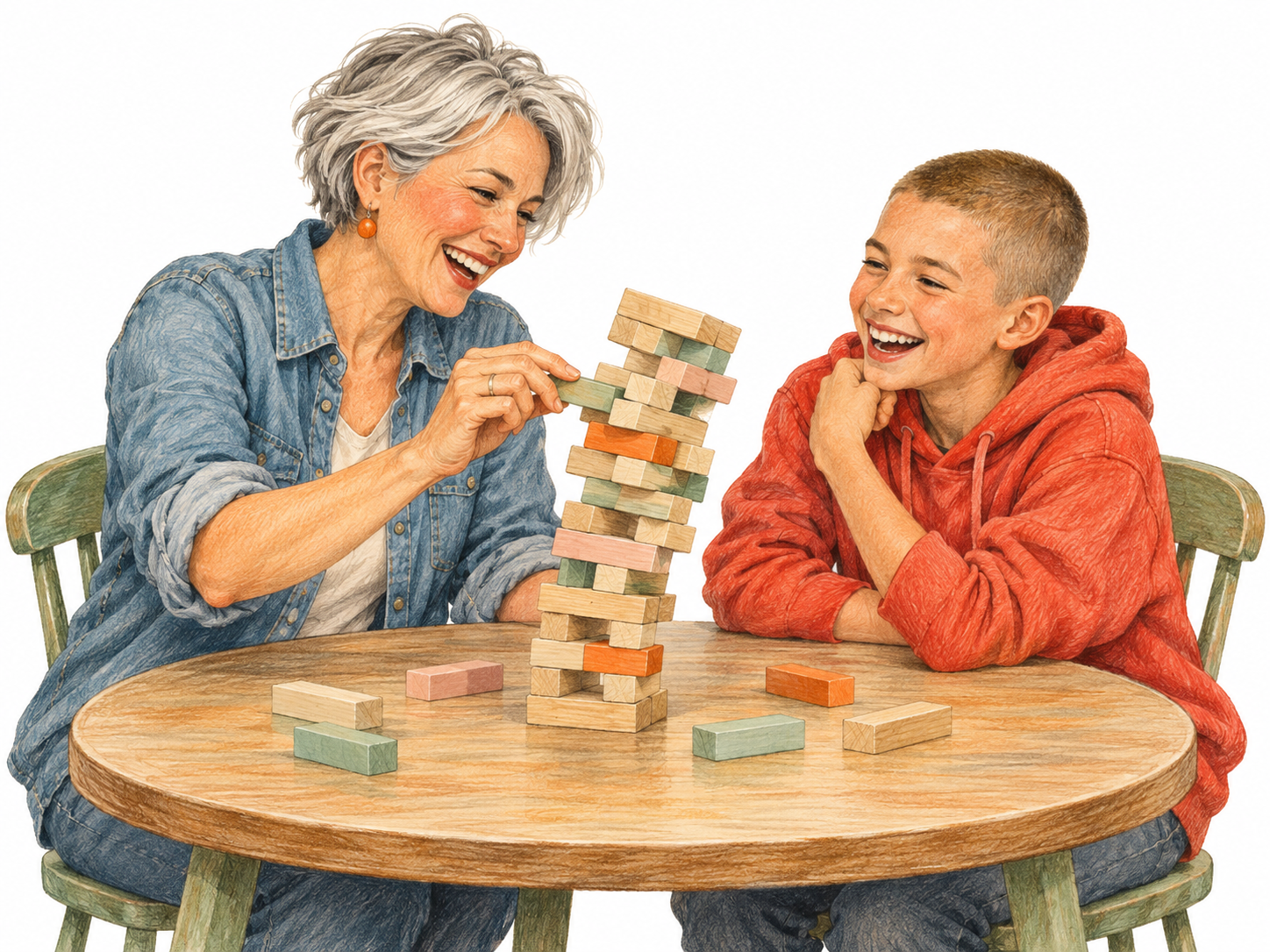 illustration of coaching games played with client
