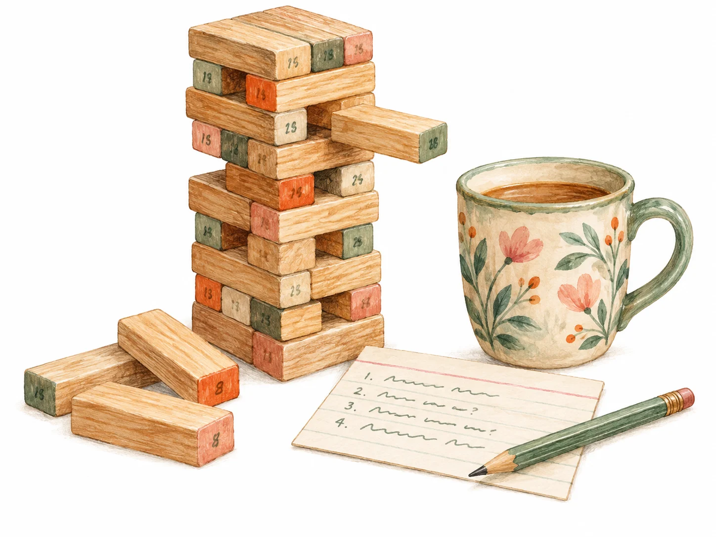 using jenga to create coaching questions